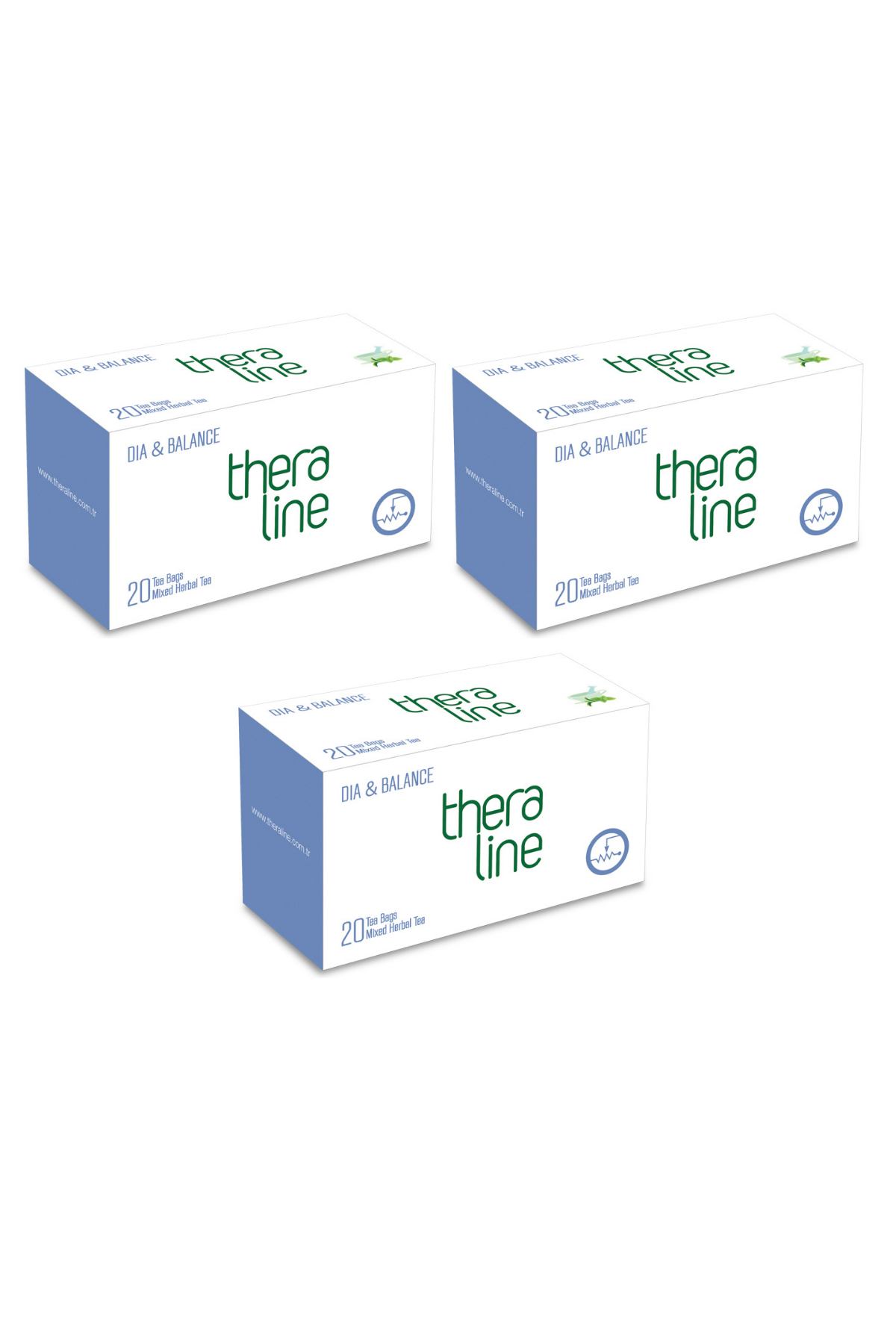 Theraline Dia & Balance (İnsülin Direnci) Bitki Çayı Süzen Poşet (3 Kutu) 60 Adet