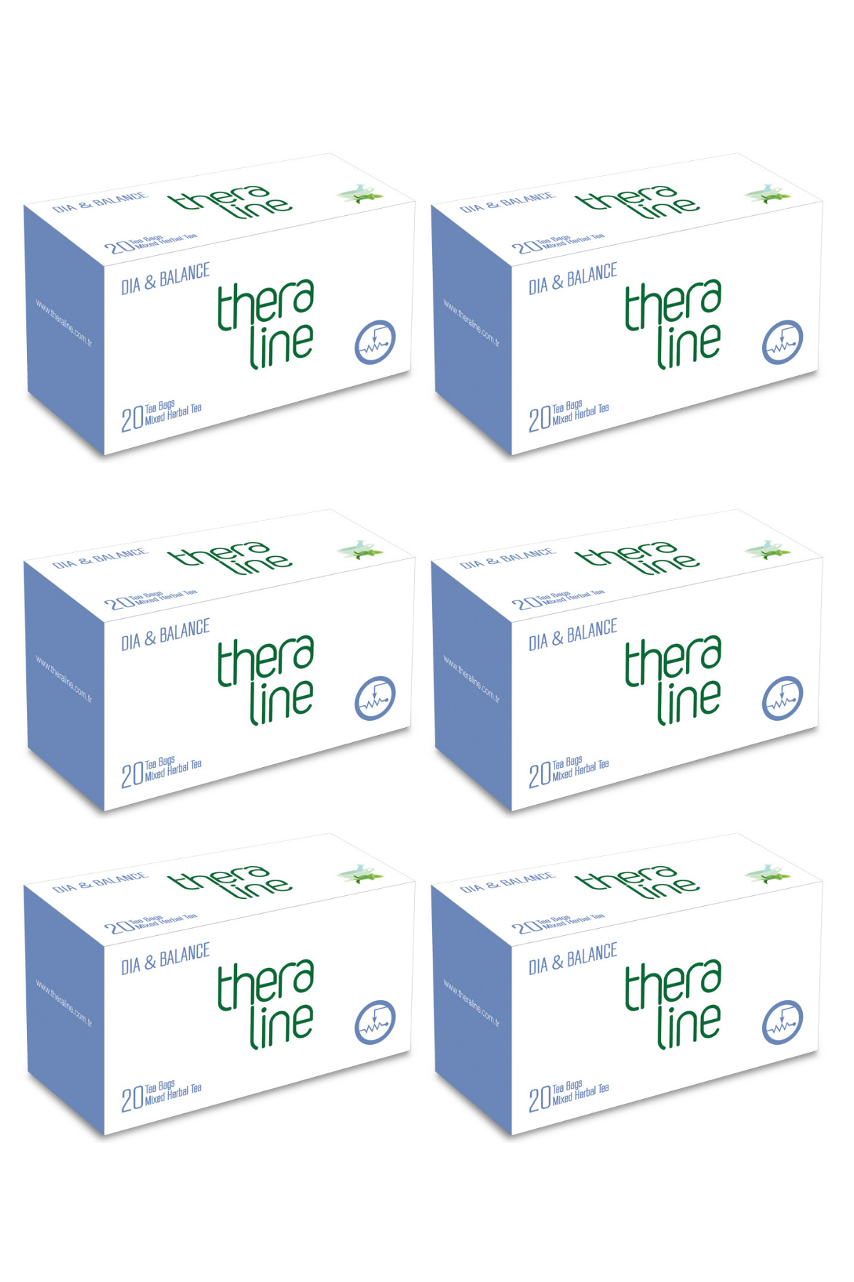 Theraline Dia & Balance (İnsülin Direnci) Bitki Çayı Süzen Poşet (6 Kutu) 120 Adet