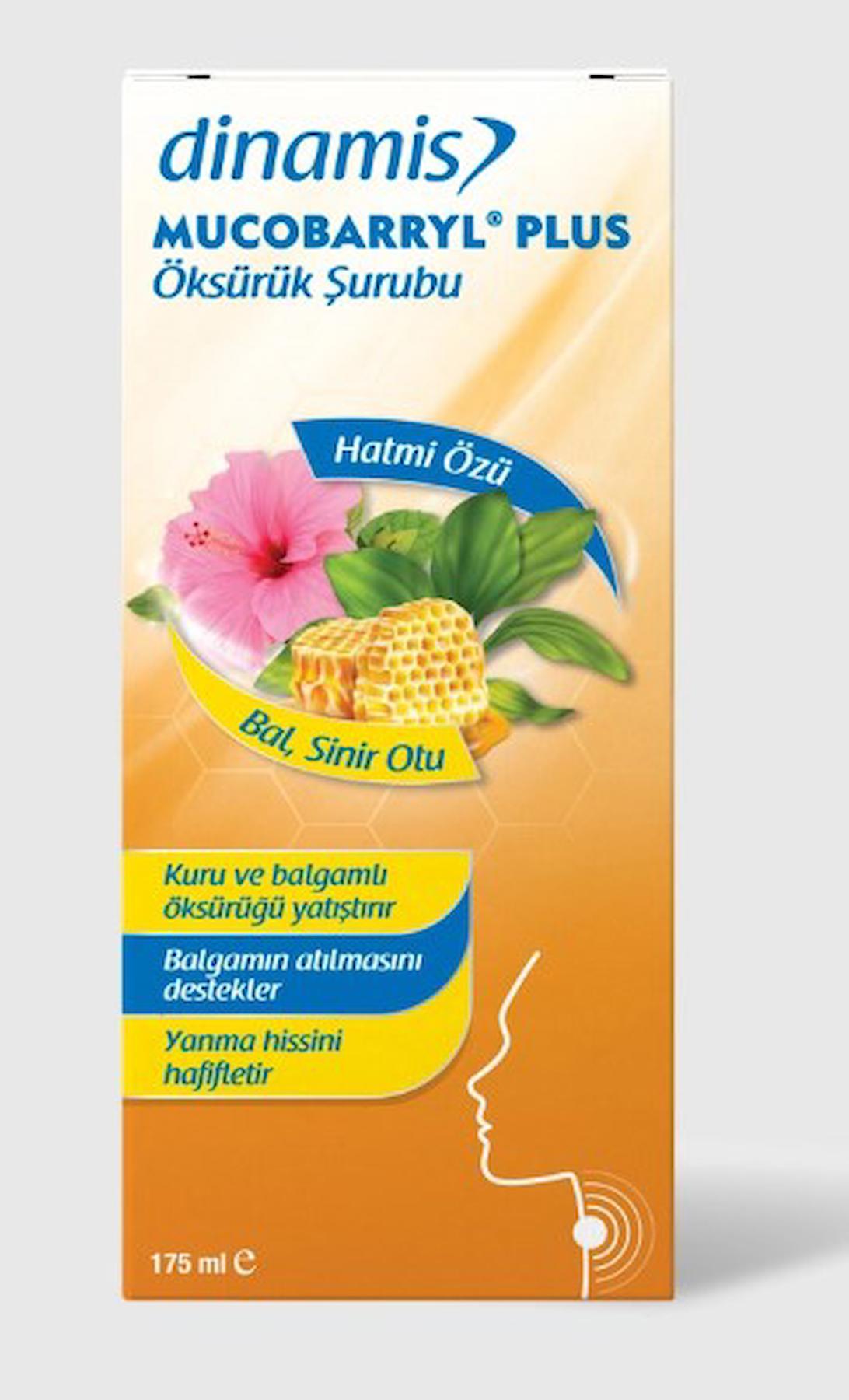 Dinamis Mucobarryl Plus Hatmi Özlü Öksürük Şurubu 175 Ml 8680763082547