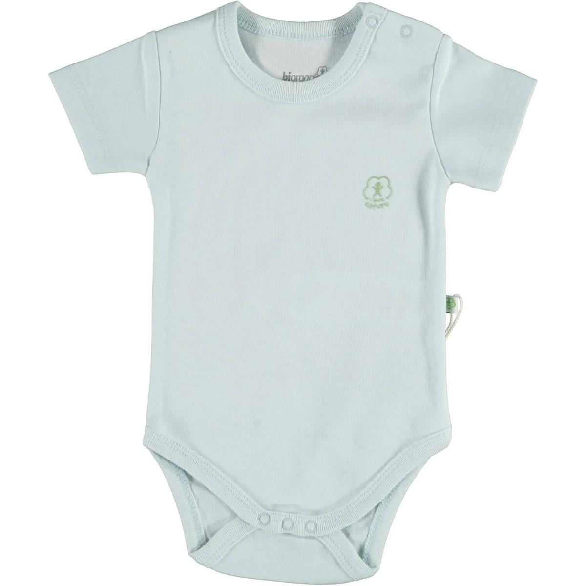 Bibaby Biorganic Basic Nature Kısa Kol Body 56884 Mavi