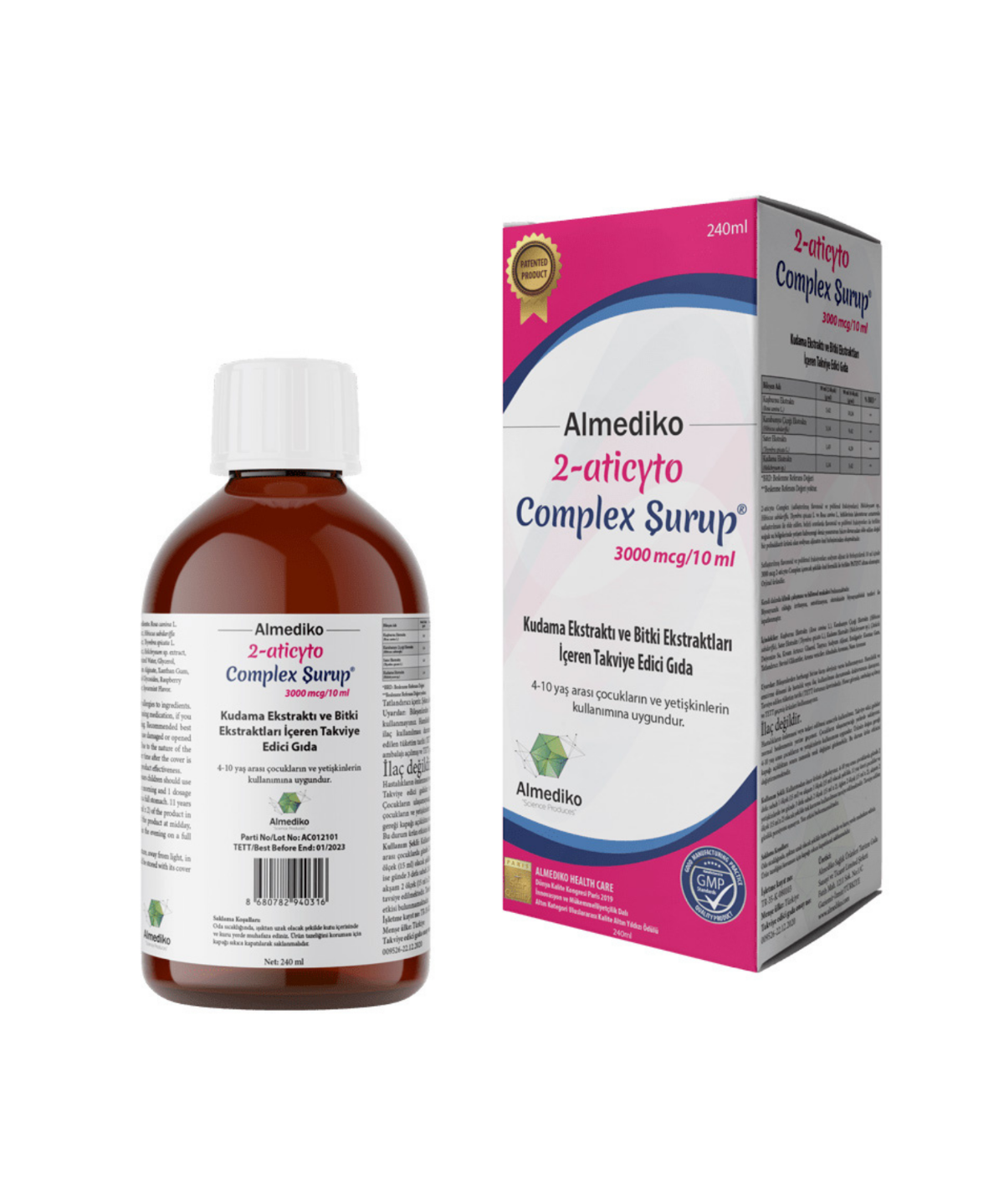 Almediko 2-Aticyto Complex Şurup 240 ml