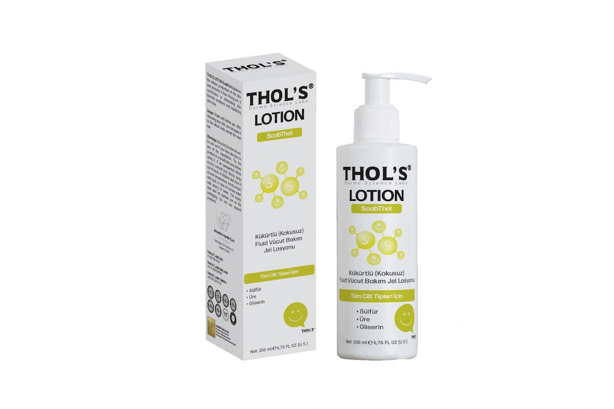 THOL'S LOTION ScabThol (TB13) - 200 ml  Kükürtlü (Kokusuz) Fluid Vücut Bakım Jel Losyonu