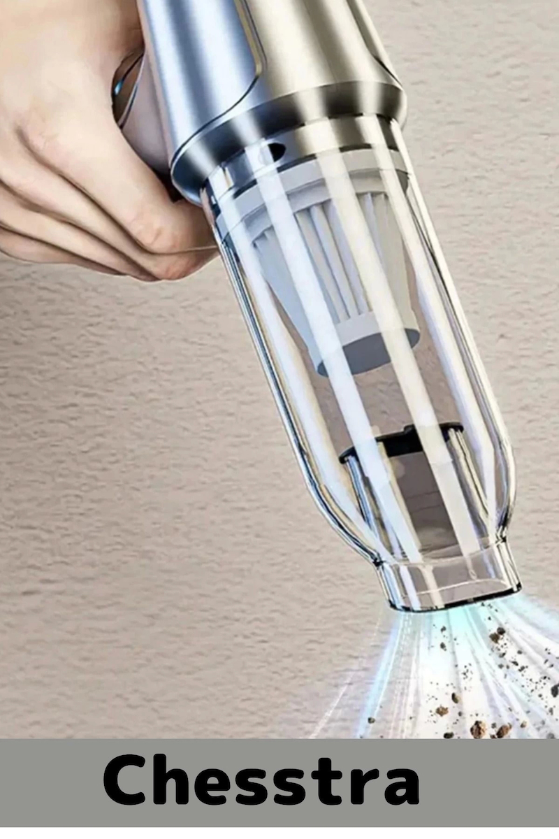 7 Başlıklı Şarjlı Kablosuz 2 Fonksiyonlu 4000 mAh Vakumlu El Süpürgesi Üflemeli Araç Oto Süpürgesi