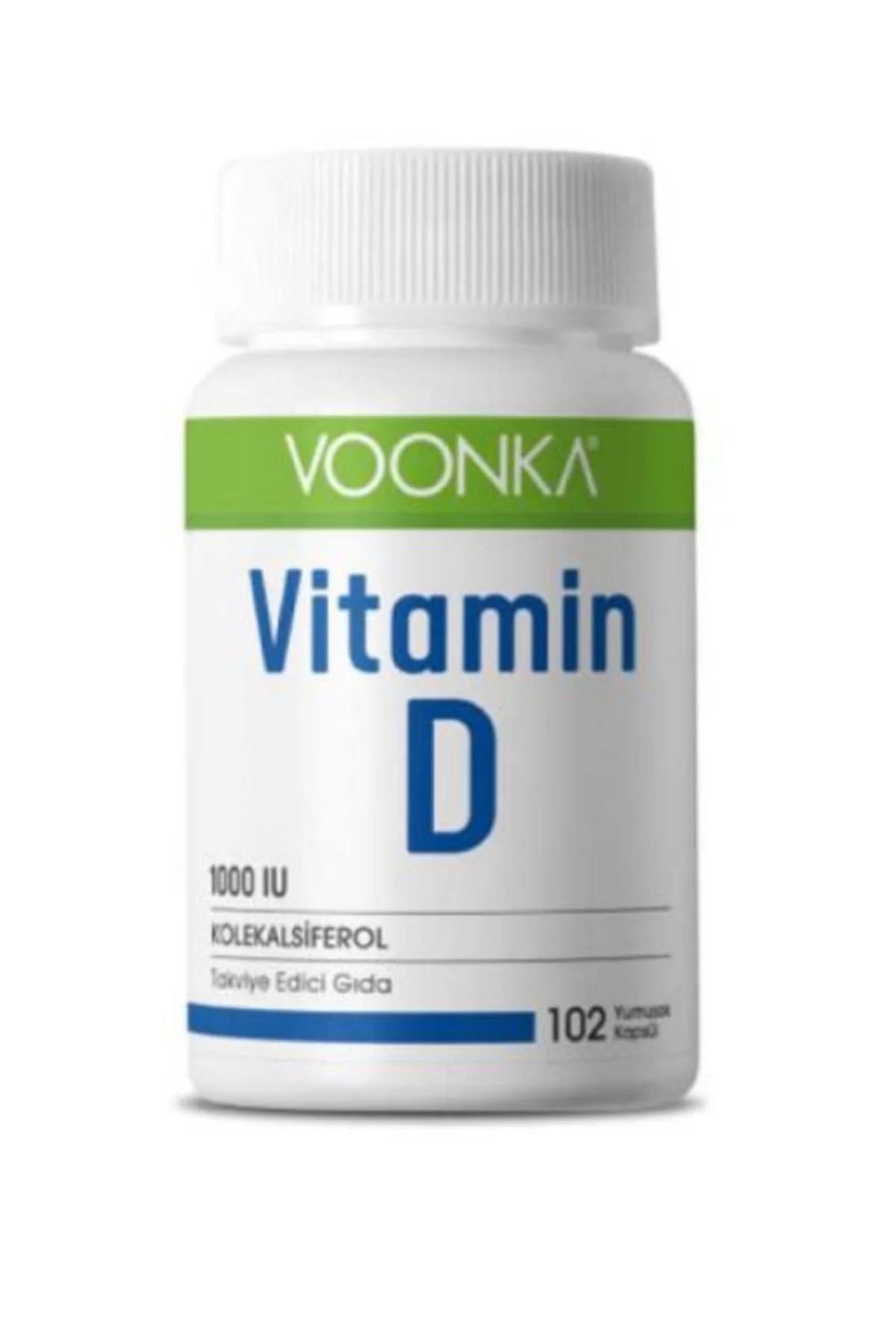 Voonka Vitamin D İçeren Takviye Edici Gıda 102 Kapsül