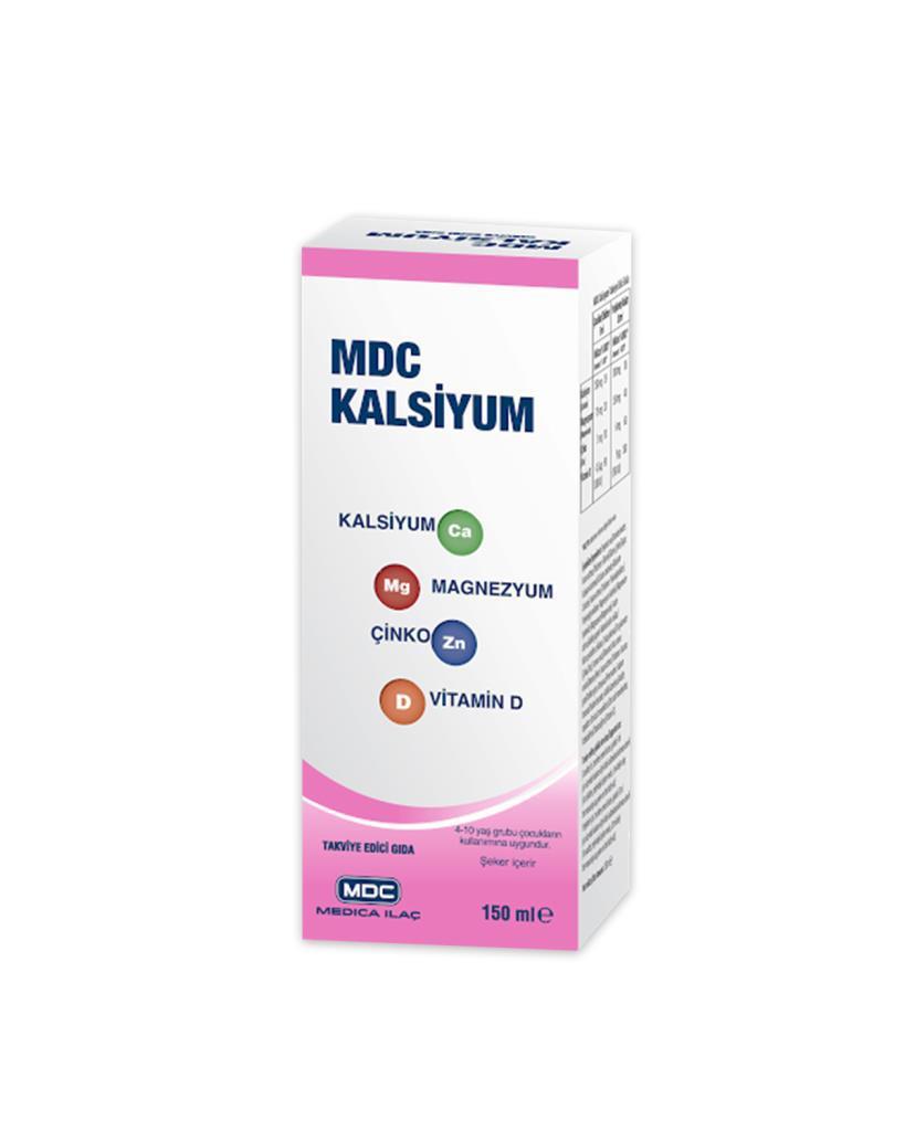 MDC Kalsiyum Magnezyum Çinko Vitamin D 150 ml