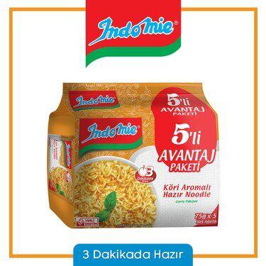 Indomie Körı Aromalı Noodle 5'li Paket 375 g