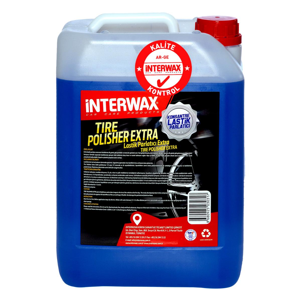 INTERWAX KONSANTRE LASTİK PARLATICI EXTRA 5 KG