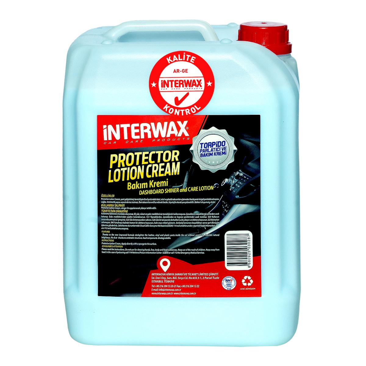 INTERWAX TORPİDO PARLATICI VE BAKIM KREMİ 5 KG