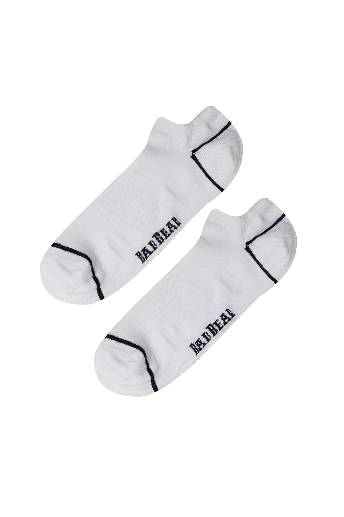 Cross Ankle Beyaz Unisex Kısa Çorap