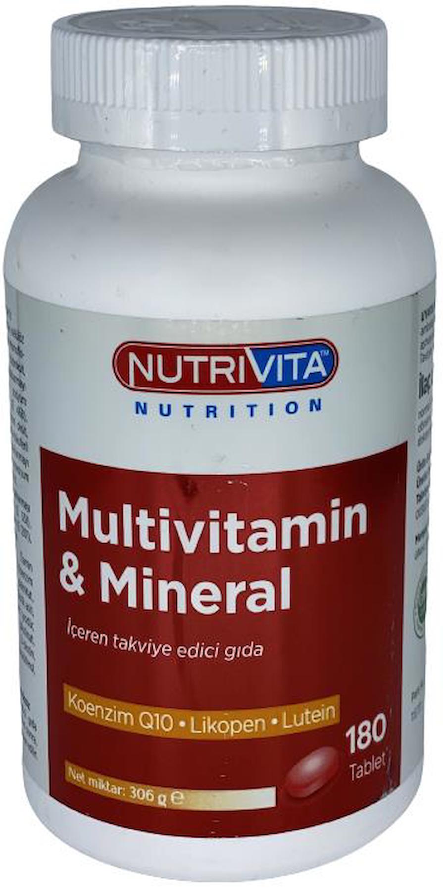 Multivitamin Mineral 180 Tablet