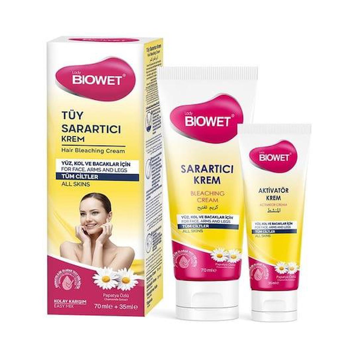 Biowet Tüy Sarartıcı Krem 70 ml + 35 ml Aktivatör Krem