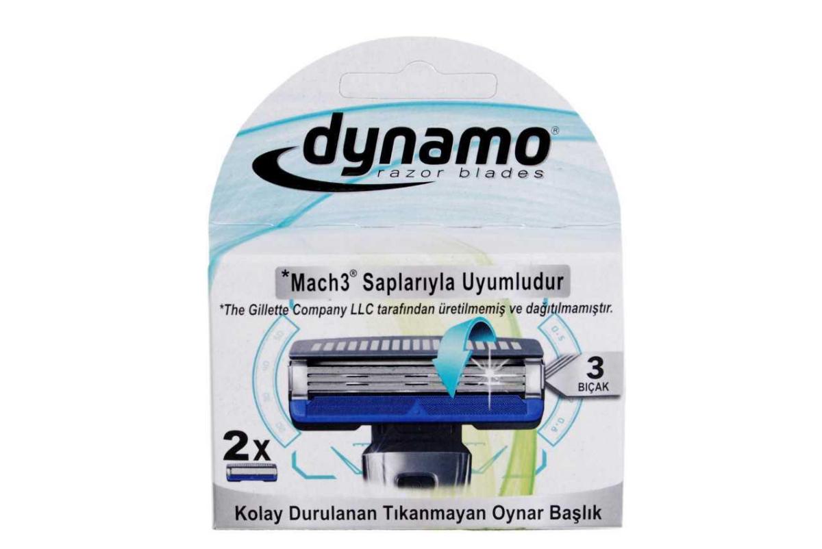 Dynamo Mach 3 2'li 3 Bıçaklı Tüm Cilt Tipleri İçin Bıçak Yedekleri