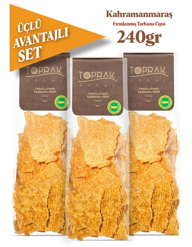 Toprak Doğal Fırınlanmış Cipsi 3X80 Gr 