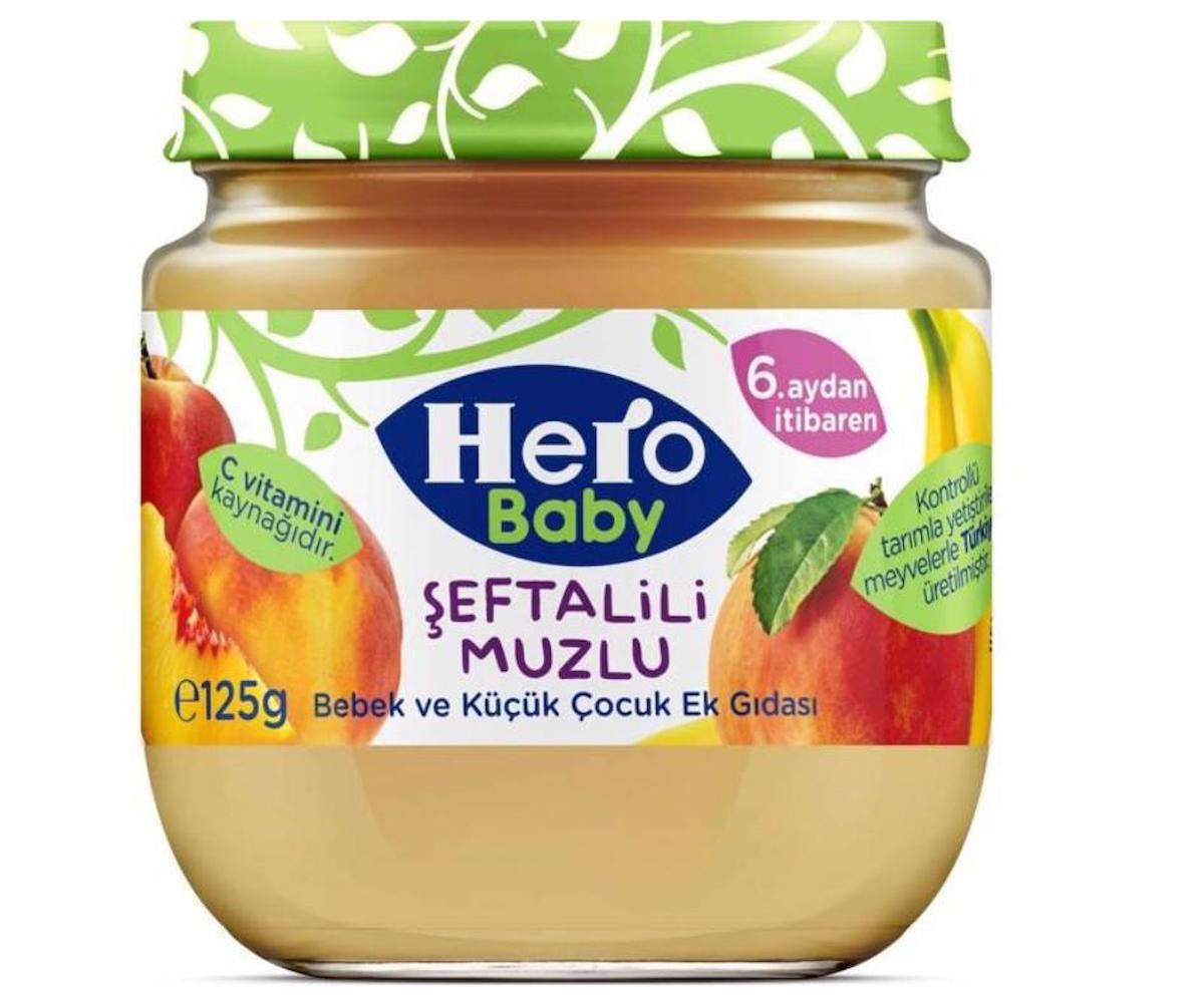 Hero Baby Optipro Muz - Şeftali Prebiyotik Kavanoz Maması 120 gr