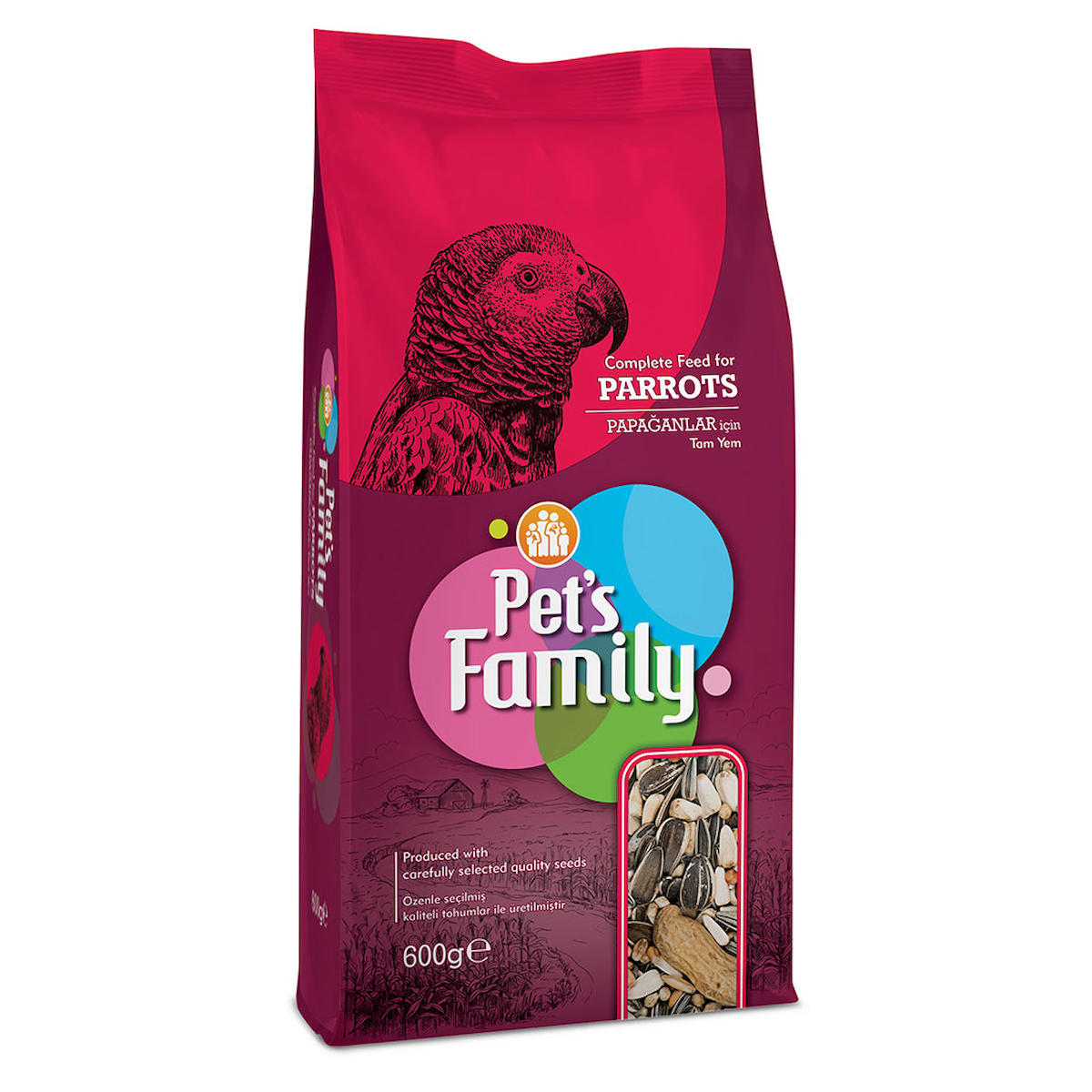 Pets Famıly Papağan Yemi 600g