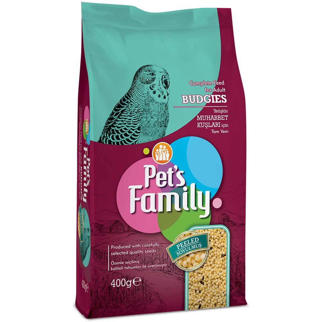 Pets Family Soyulmuş Muhabbet Kuş Yemi 400 gr