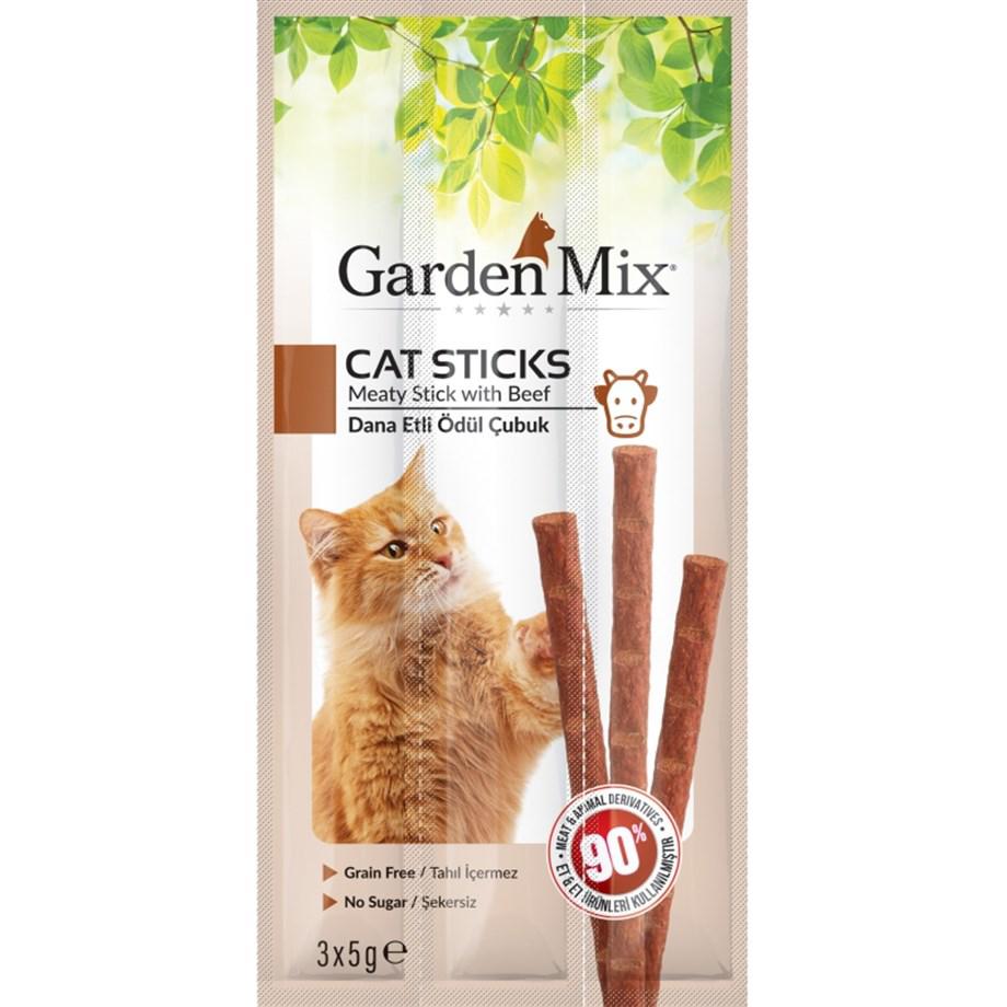 Gardenmix Dana Etli Çubuk Yetişkin Kedi Ödülü 3x5 g 