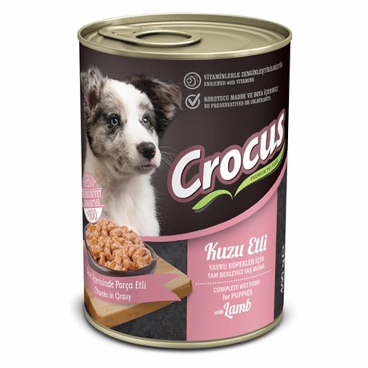 Crocus Yavru Köpek Kuzu Etli Yaş Mama 400g