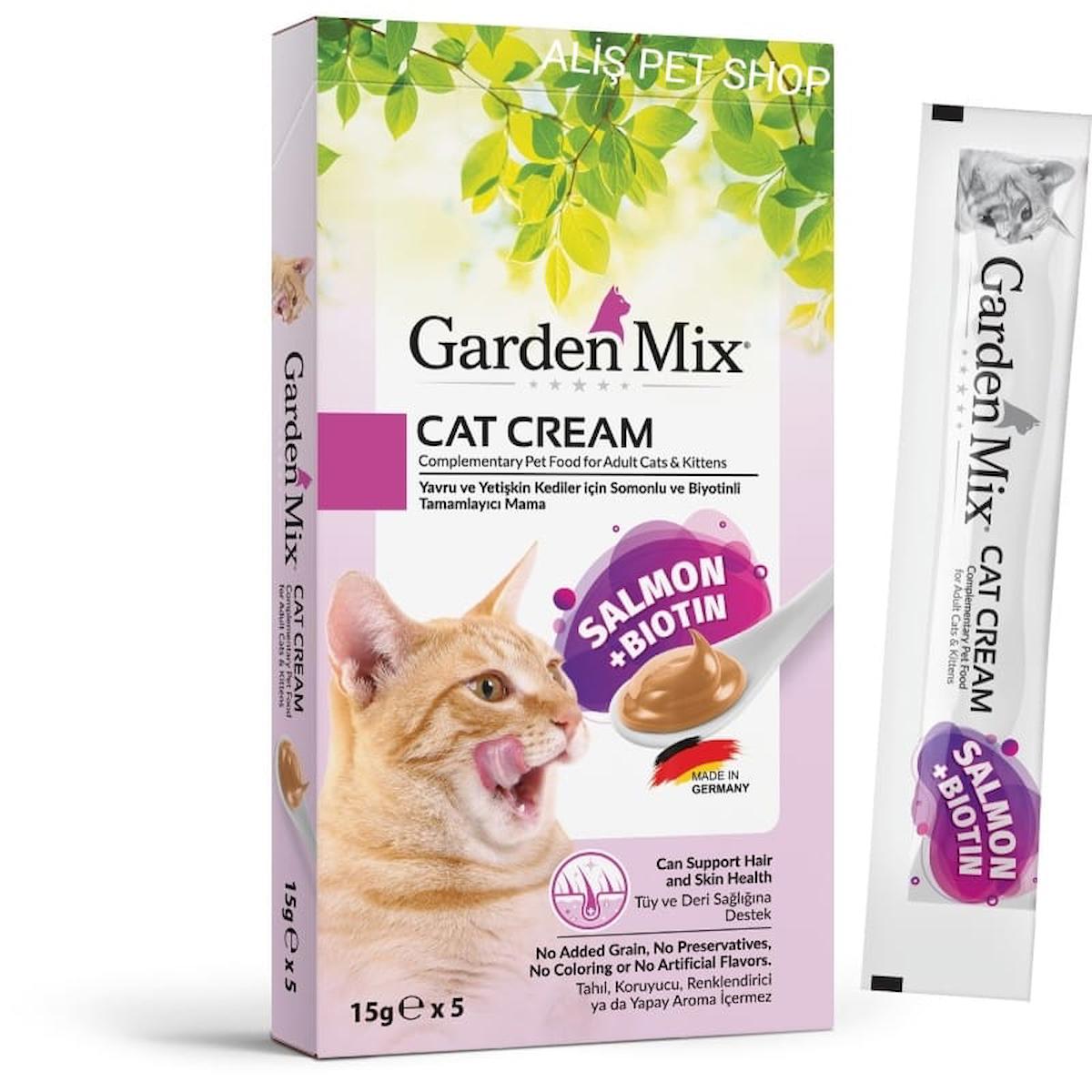 Gardenmix Somon Biotin Krema Kedi Ödülü 5 Li 15 Gr X 11 Adet