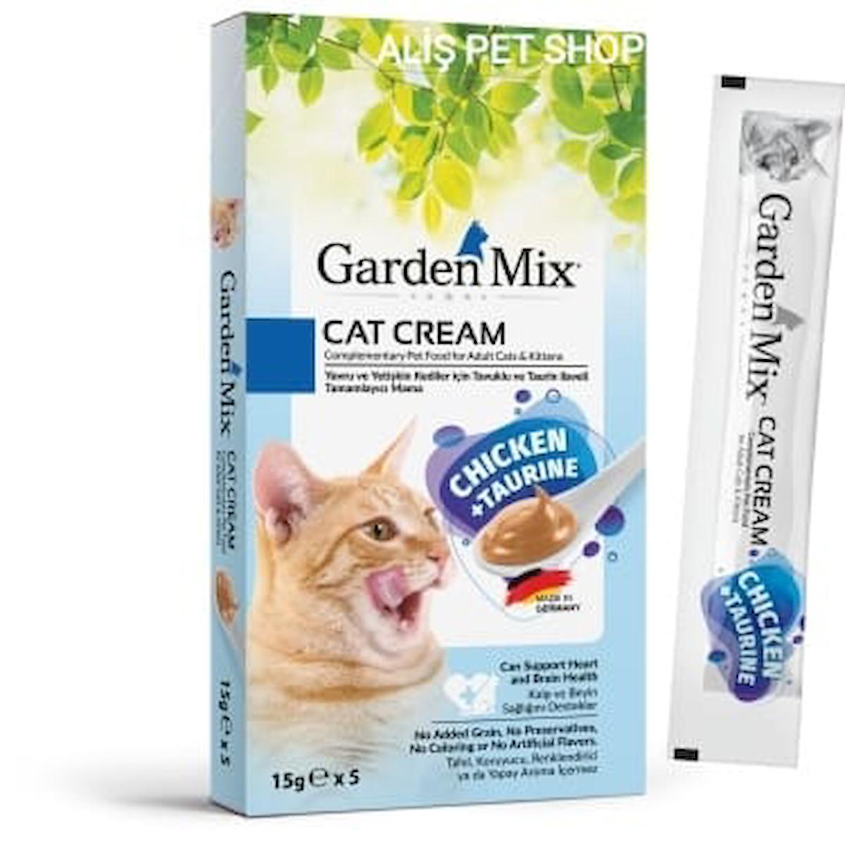 Garden Mix Kedi Kreması Tavuk Taurin 15grx5 Adet