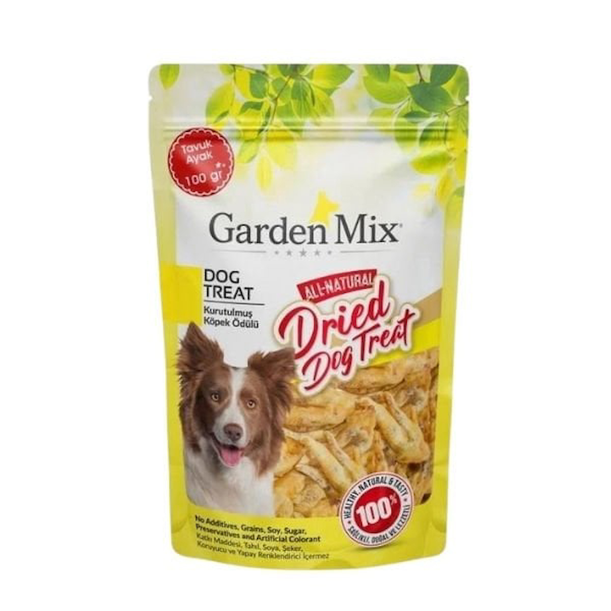 Gardenmix Kurutulmuş Tavuk Ayak Köpek Ödül Maması 100 Gr