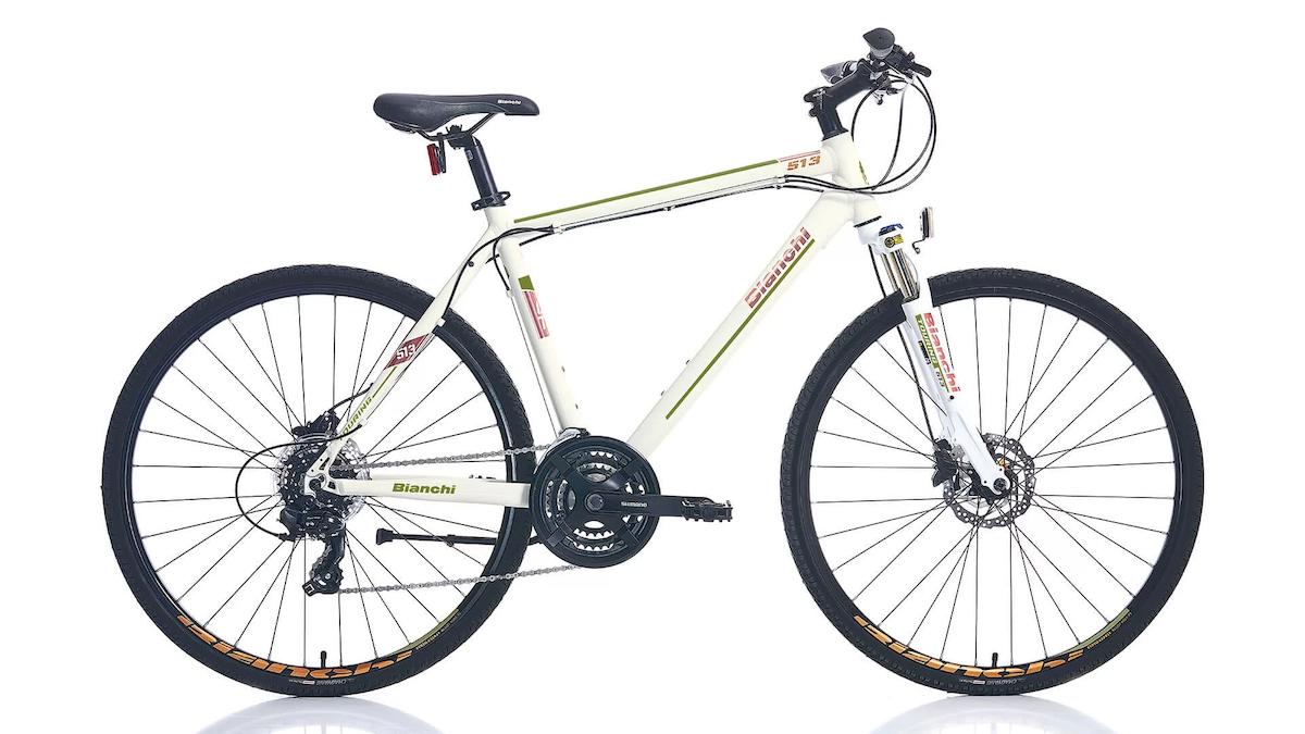 Bianchi Tourıng 513 28 Jant 21 Vites 46 Cm Hidrolik Disk Fren Şehir Bisikleti - Altın Beyaz -Açık Ha