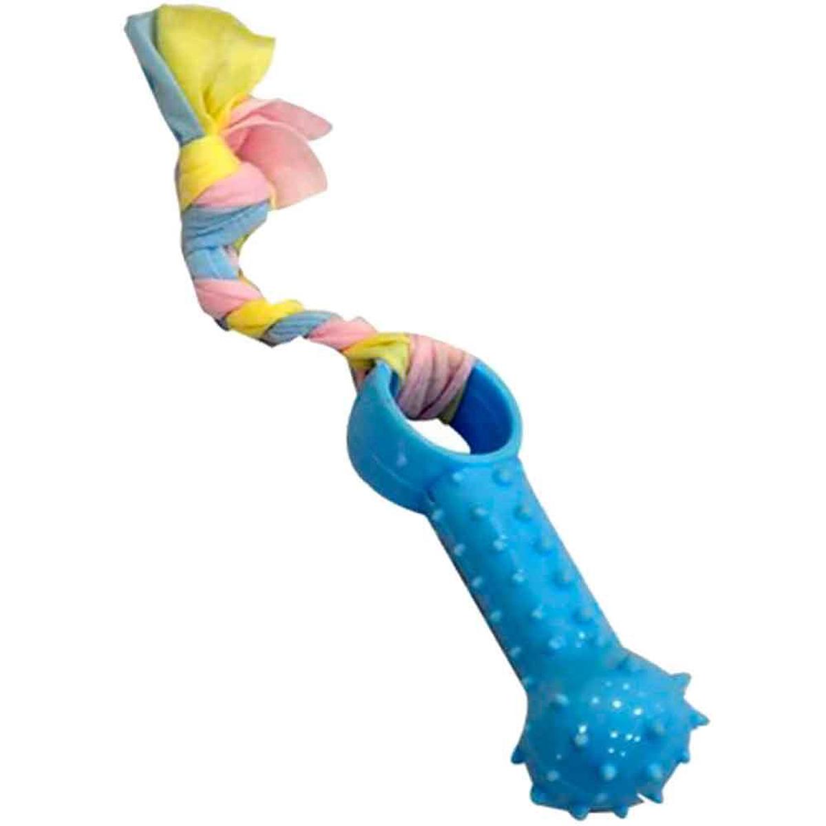 EuroDog Puppy Toys Ufak Kemik Diş Kaşıma Köpek Oyuncağı Mavi 19 Cm