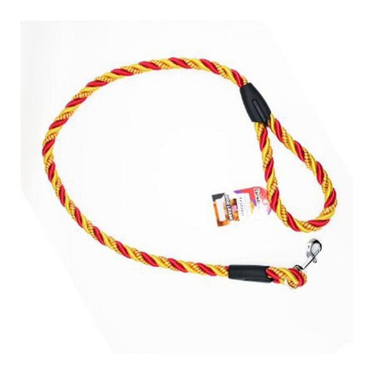 EuroDog Köpek Uzatma 14 mm x 120cm Sarı Kırmızı