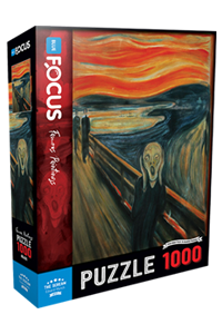 Blue Focus portreler 1000 Parça Yetişkin Puzzle