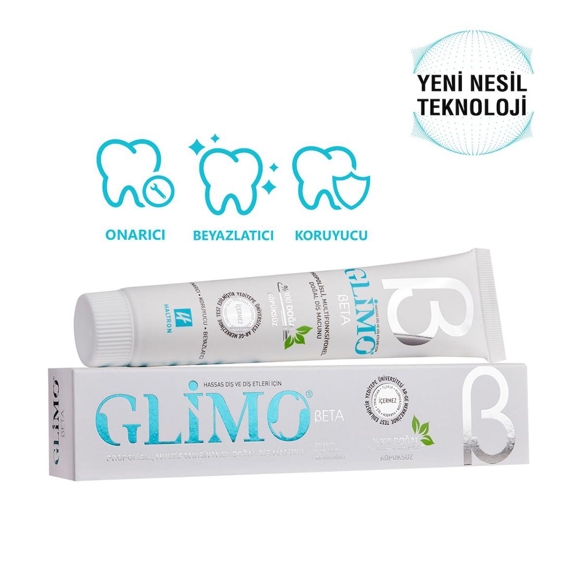 Glimo Beta Propolisli Köpüksüz Doğal Diş Macunu 20 ml