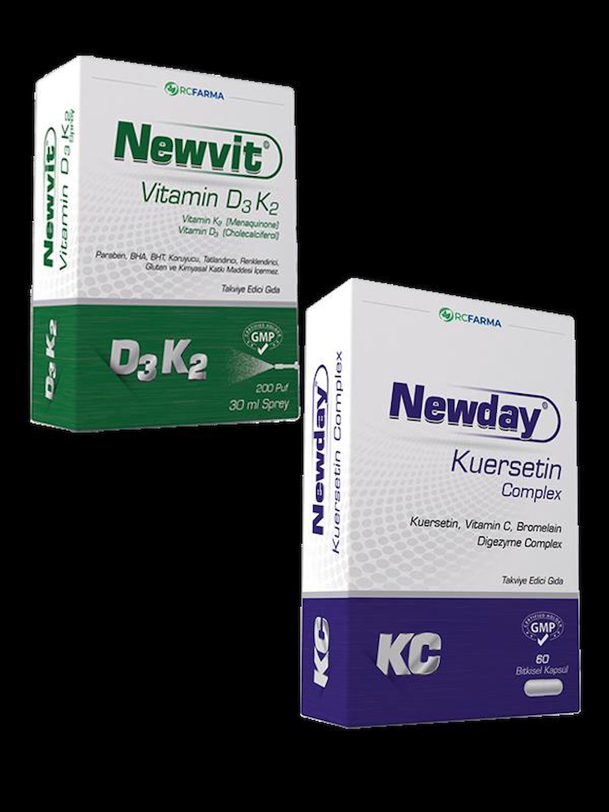 NEWDAY KUERSETİN + NEWVİT D3 K2