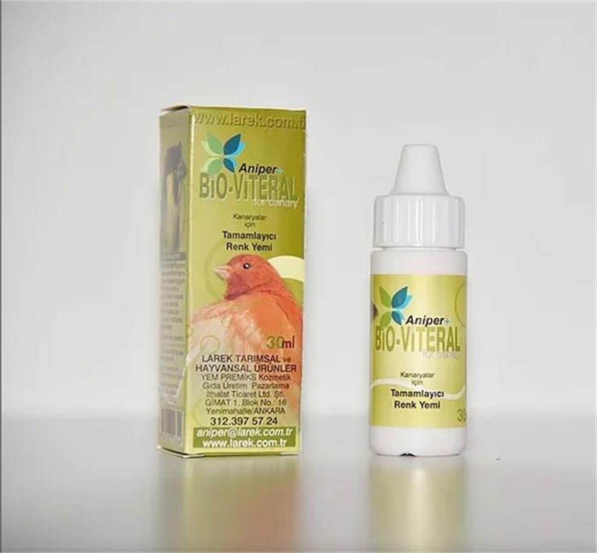 Aniper B/O Viteral Kafes Kuşları İçin Renklendirici Yem Katkısı 30 ml