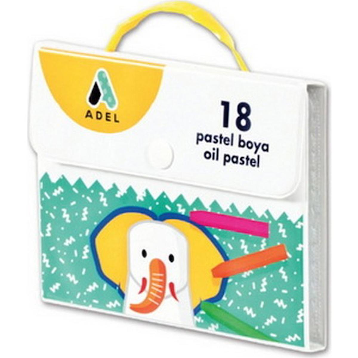 ADEL 18 Lİ ÇANTALI PASTEL BOYA 