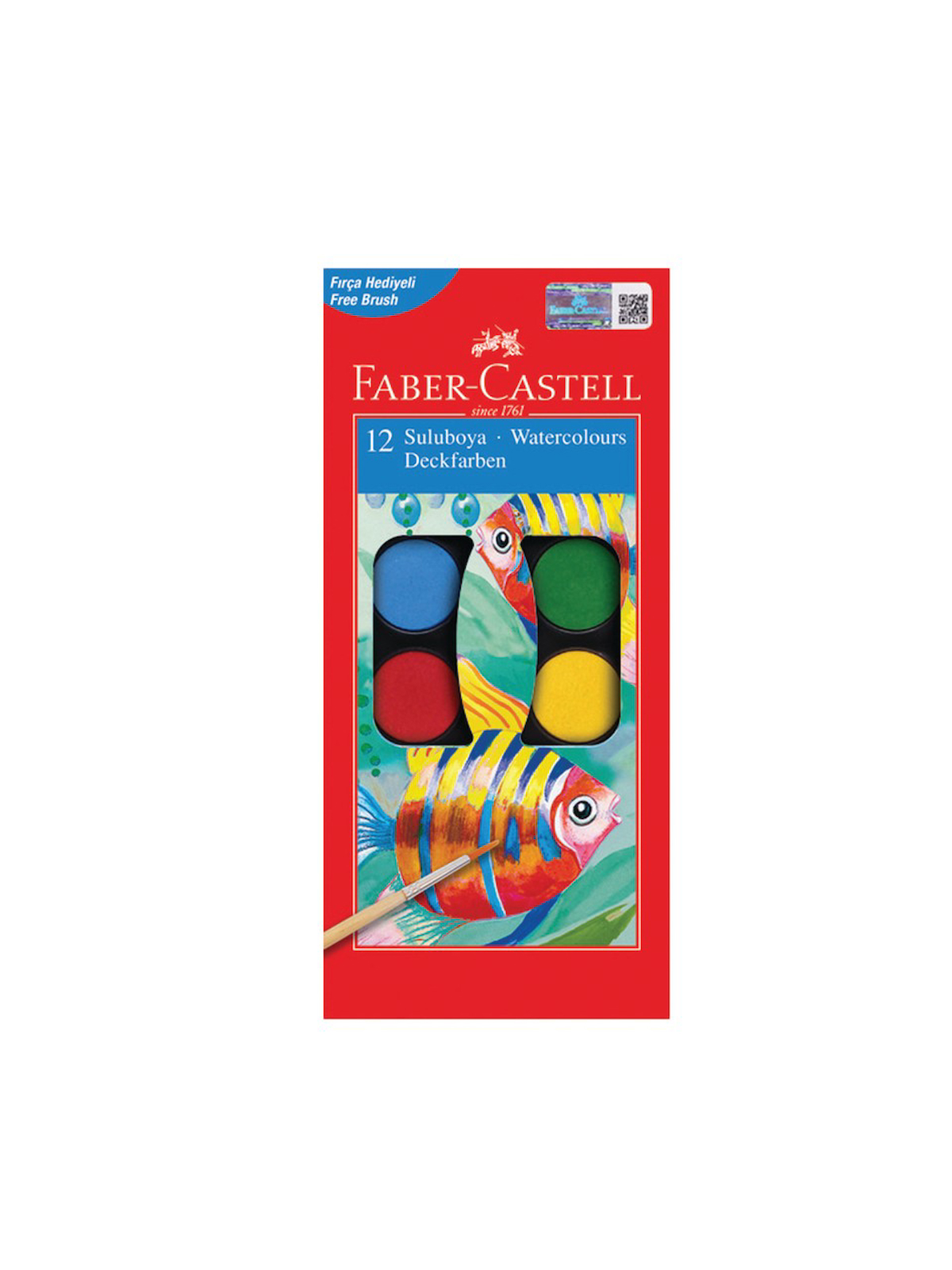 Faber-Castell Sulu boya 12 Renk Büyük Boy