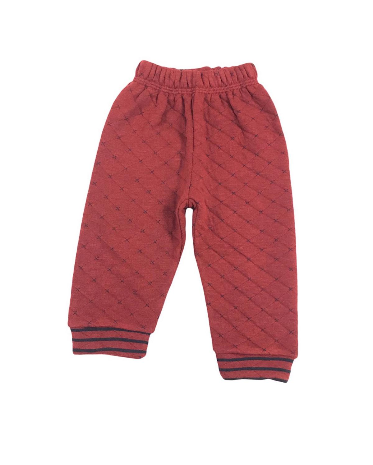 Mini Ropa Pantolon Kapitone Bordo