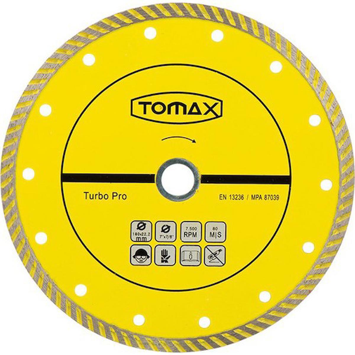 Tomax Turbo Pro 115X22.2mm Granit Mermer Taş Beton Fayans Kesici