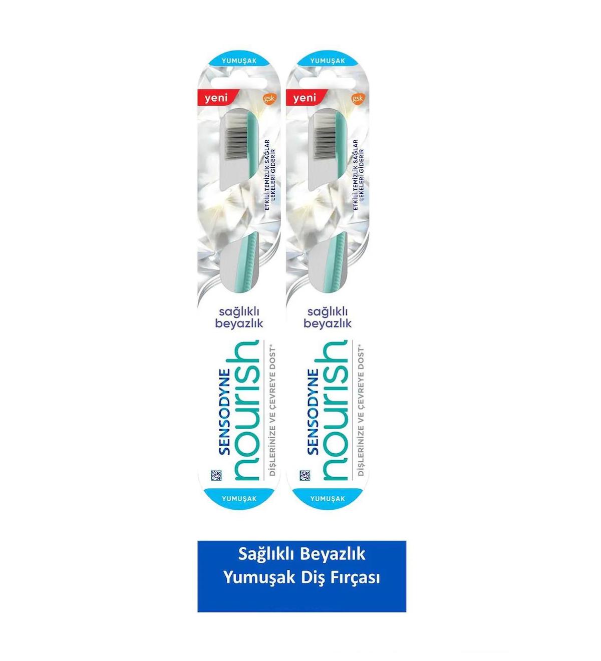 Sensodyne Nourısh Sağlıklı Beyazlık 1+1 Yumuşak Diş Fırçası