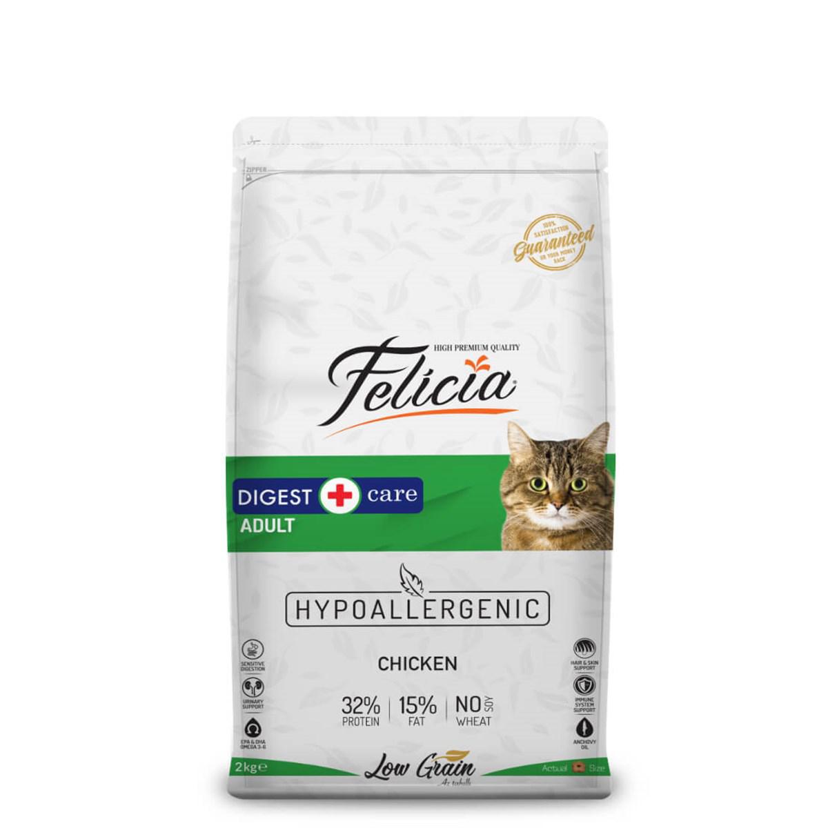 Felicia Az Tahıllı  HypoAllergenic Tavuklu Yetişkin Kedi Maması 2 KG