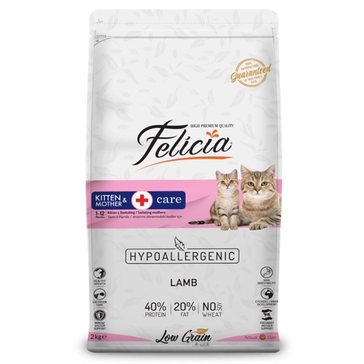 Felicia Az Tahıllı Yavru Kuzulu HypoAllergenic Kedi Maması 12kg