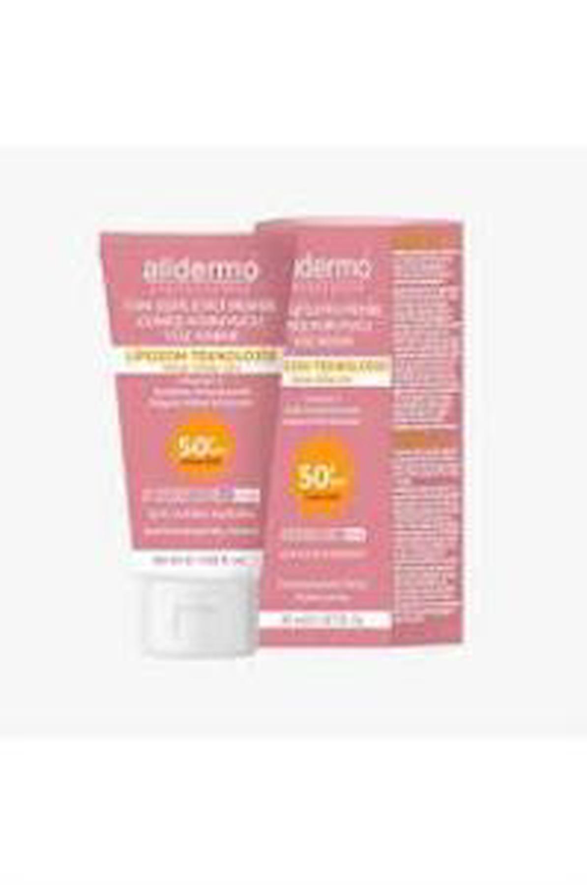 ALLDERMO TON EŞİTLEYİCİ PEMBE GÜNEŞ KORUYUCU YÜZ KREMİ 50 ML