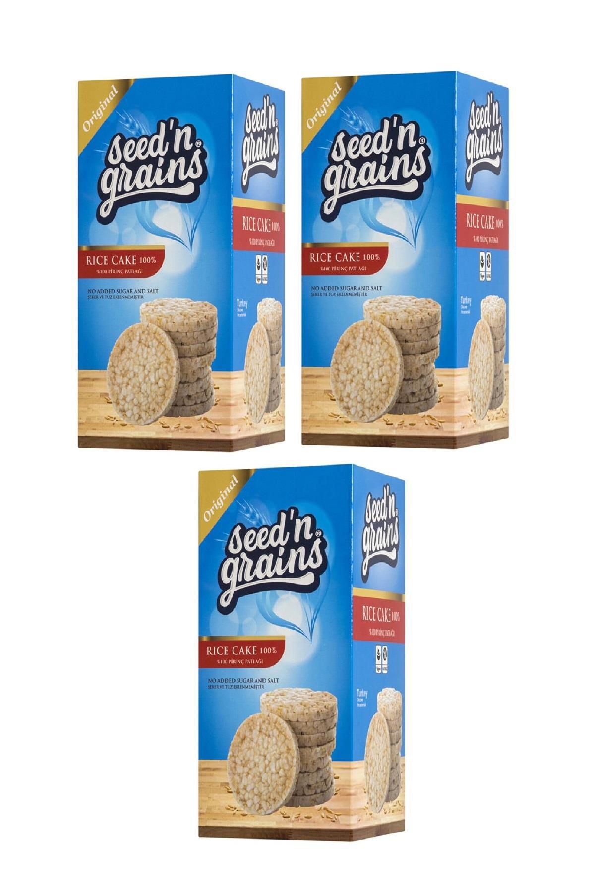 Seed'n Grains Glutensiz Pirinç Patlağı 135 gr 3 Adet