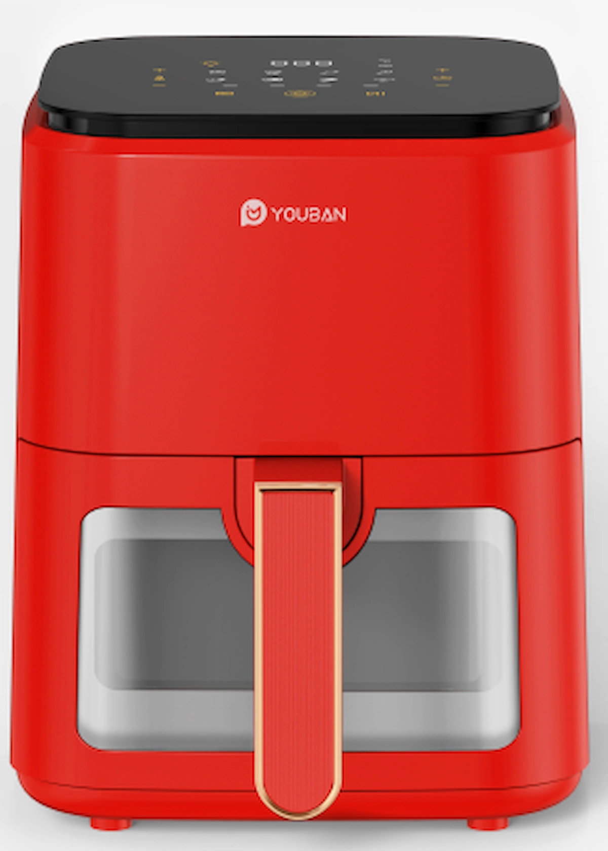 Air Fryer 3.5l Camlı Kırmızı Fritöz