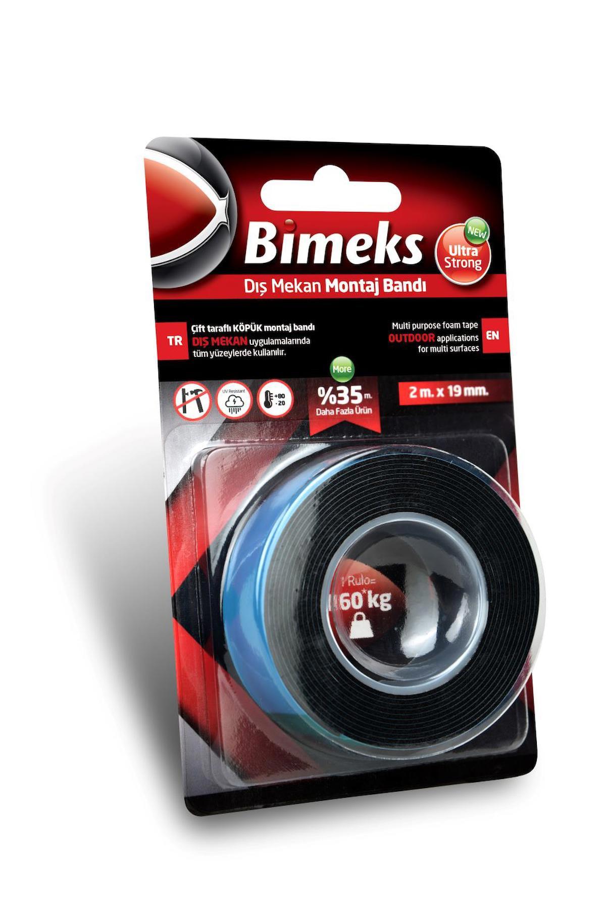 Bimeks Dış Mekan Montaj Bandı 2 m x 19 mm