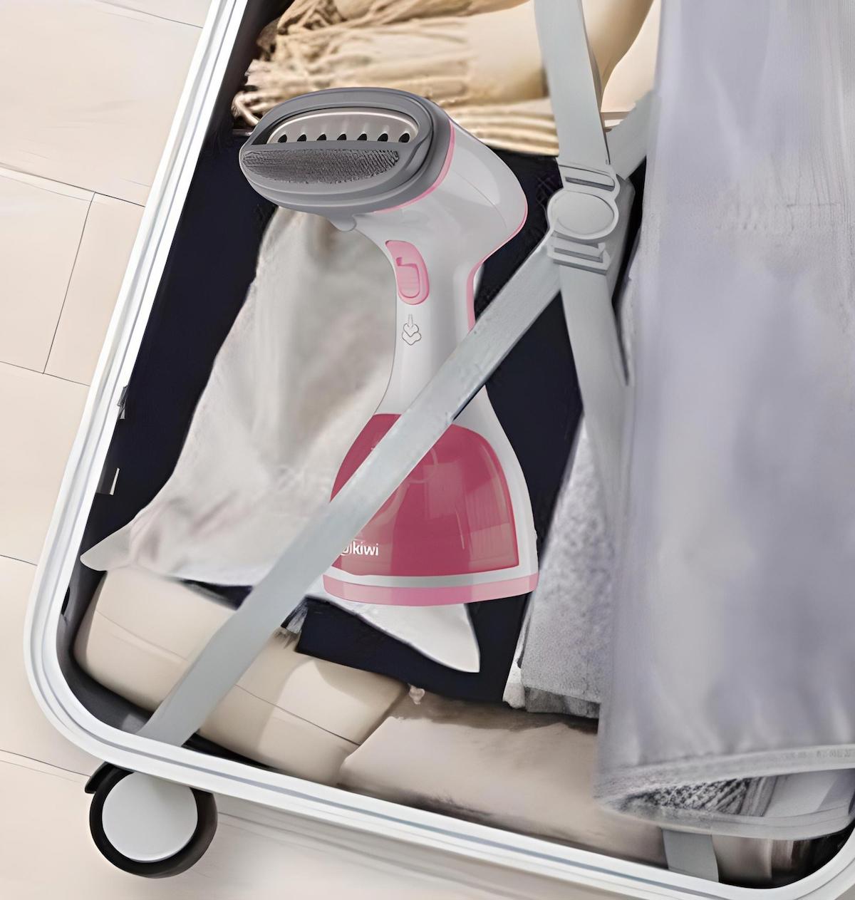 Kiwi Ksı 6450 Portatif Buharlı Kırışık Giderici Dikey Ütü 1200W – Pembe