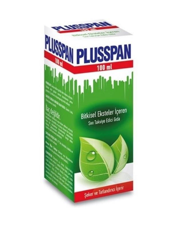 PLUSSPAN BİTKİSEL TAKVİYE EDİCİ ŞURUP 100 ML- SKT:01-2024