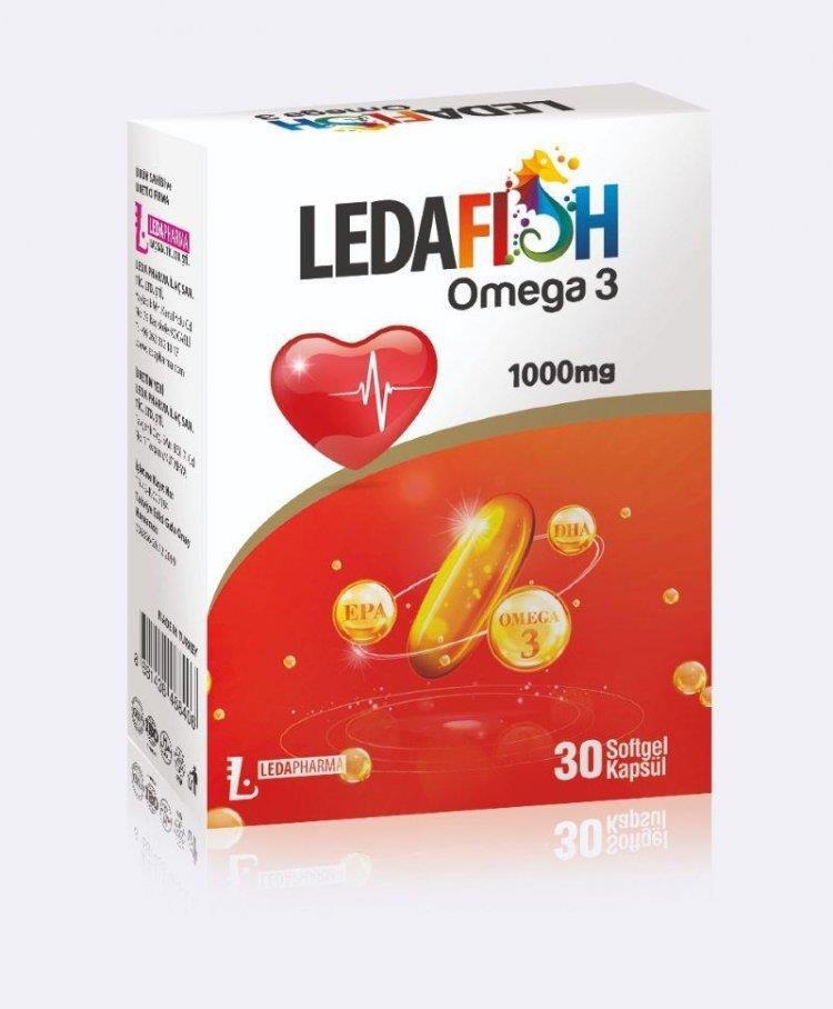 LedaFish Omega 3 1000mg 30 Softgel Kapsül