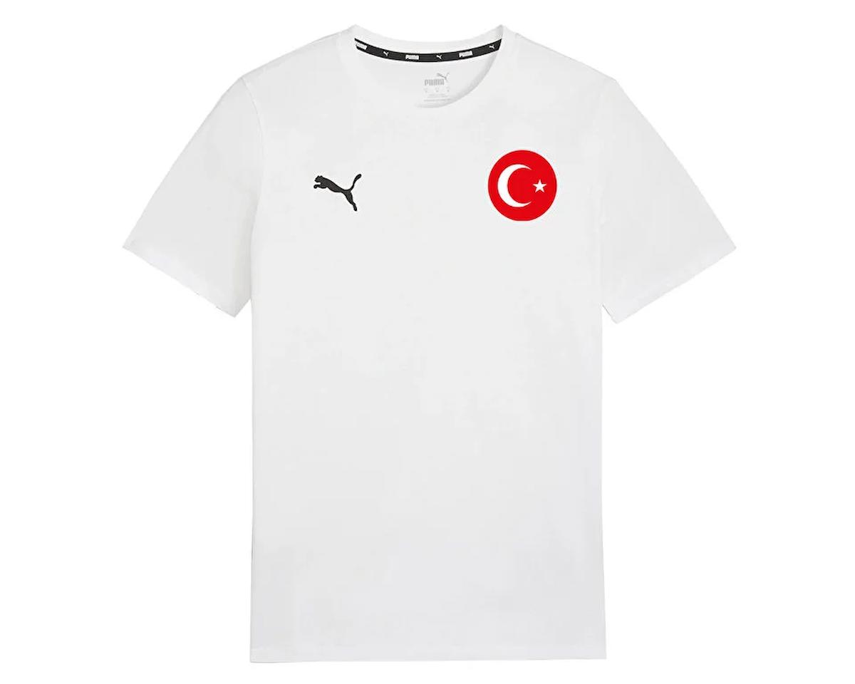 Puma Turkiye Teamgoal Casuals Tee Milli Takım Futbol Tişörtü TUR-65861504 Beyaz