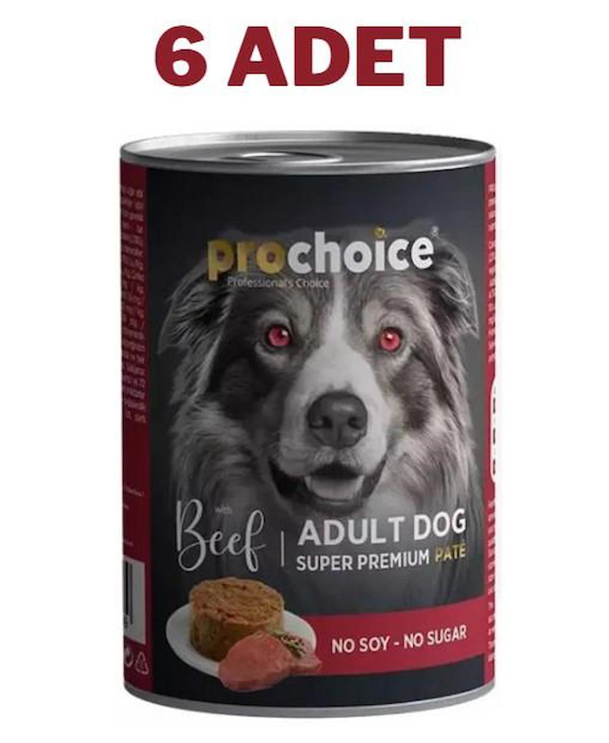 ProChoice Adult Dog Beef Pate Köpek Konservesi 6x400 gr