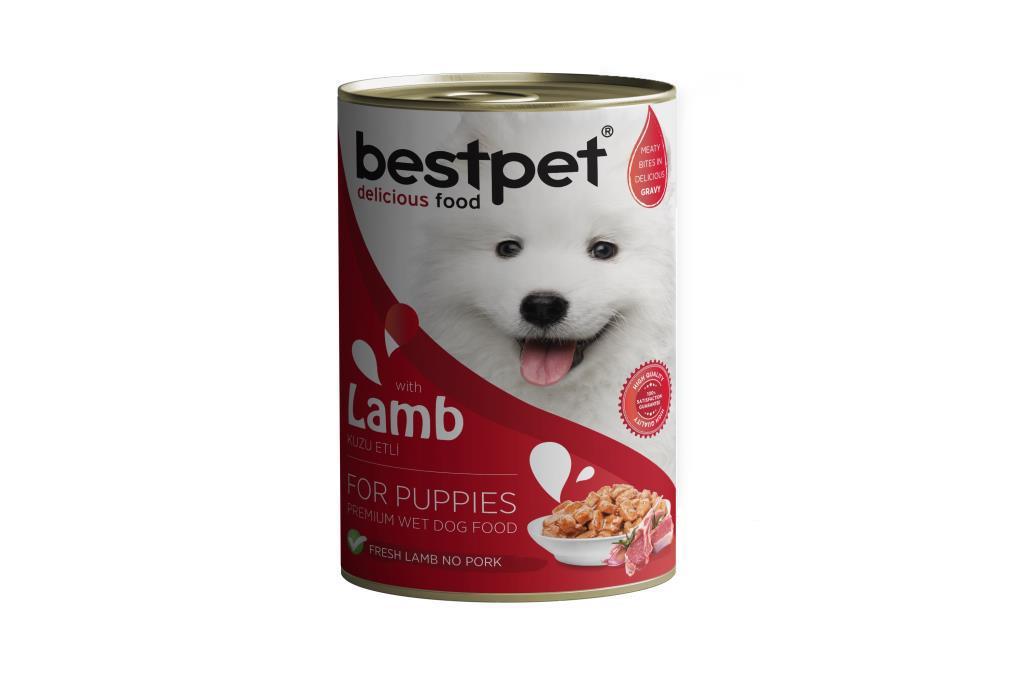 Bestpet Kuzu Etli Büyük Irk Yavru Yaş Köpek Maması 415 gr