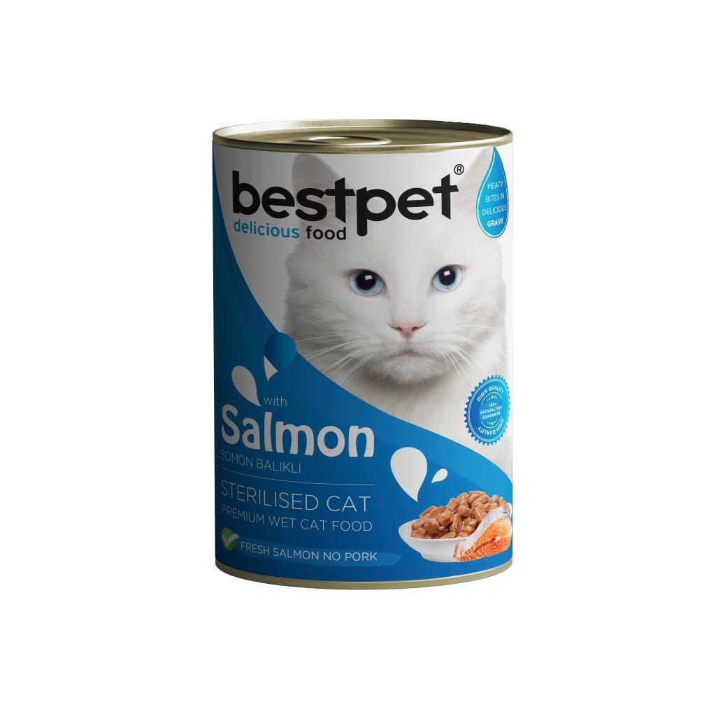 BestPet Somonlu Kısırlaştırılmış Kedi Konservesi 400gr